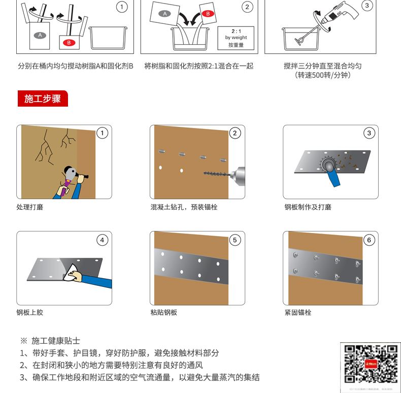 包钢南涧粘钢加固施工过程